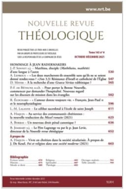 nouvelle revue theologique 1