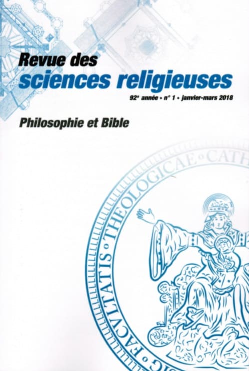 revues des sciences religieuses 1